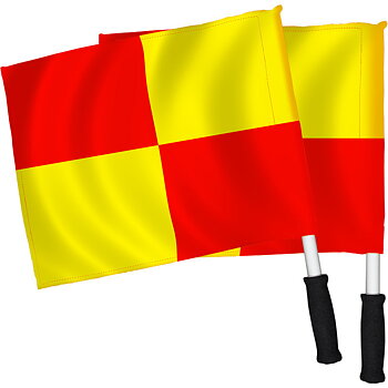 Linjeflaggor 1 par med roterande flaggor | Sportquip