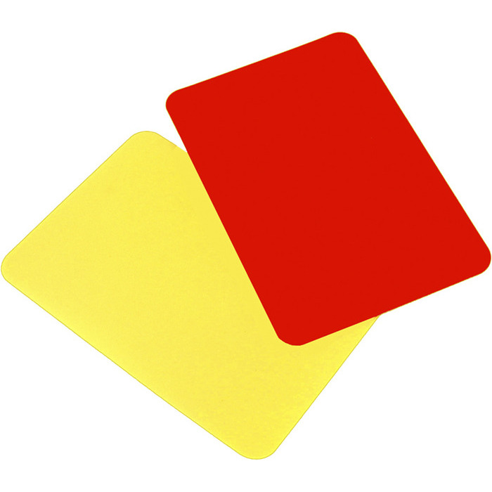 Domarkort rött & gult 1 set | Domarutrustning – Sportquip