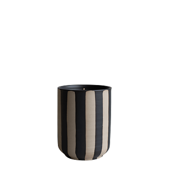 Doftljus Burn Stripe black, 60 h