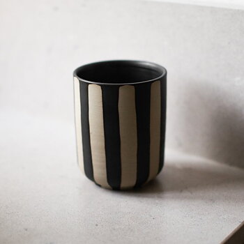 Doftljus Burn Stripe black, 60 h