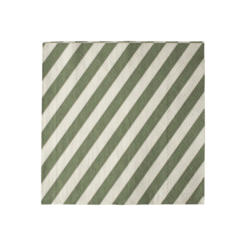 Servetter Stripe Green