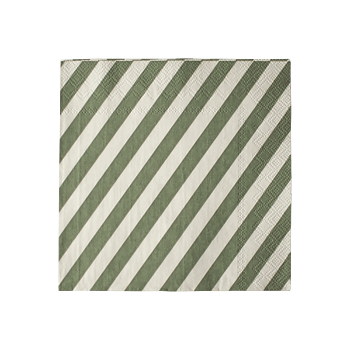 Servetter Stripe Green