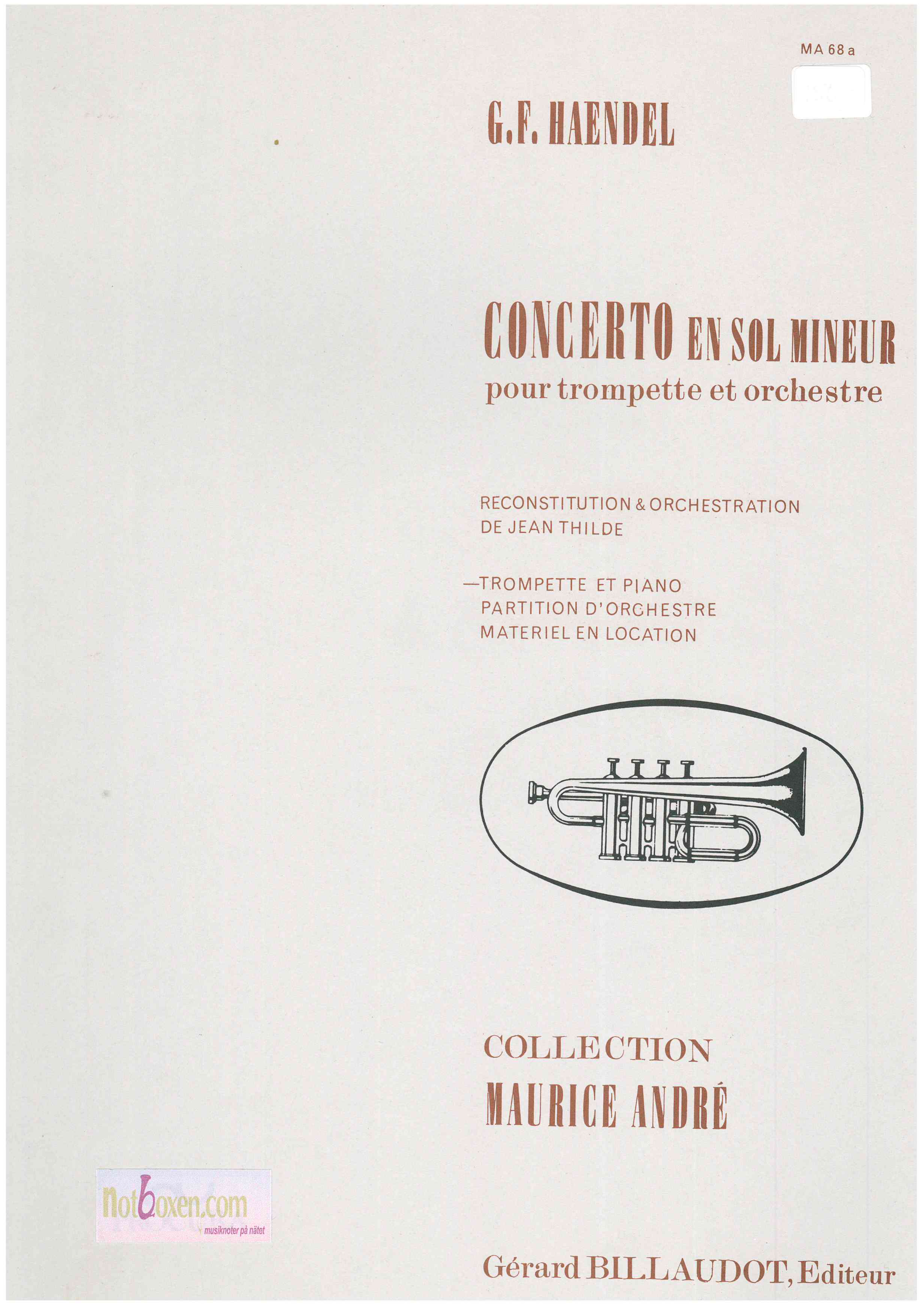G. F. Haendel, Concerto i G-moll