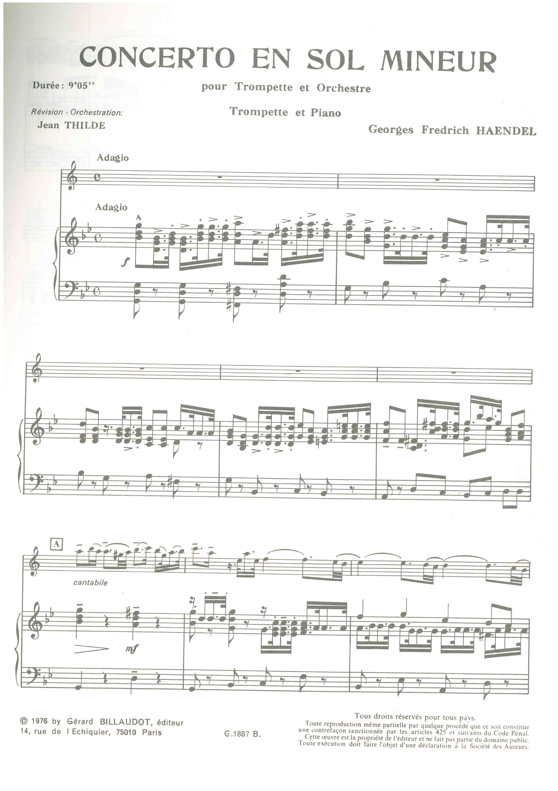 G. F. Haendel, Concerto i G-moll - 3
