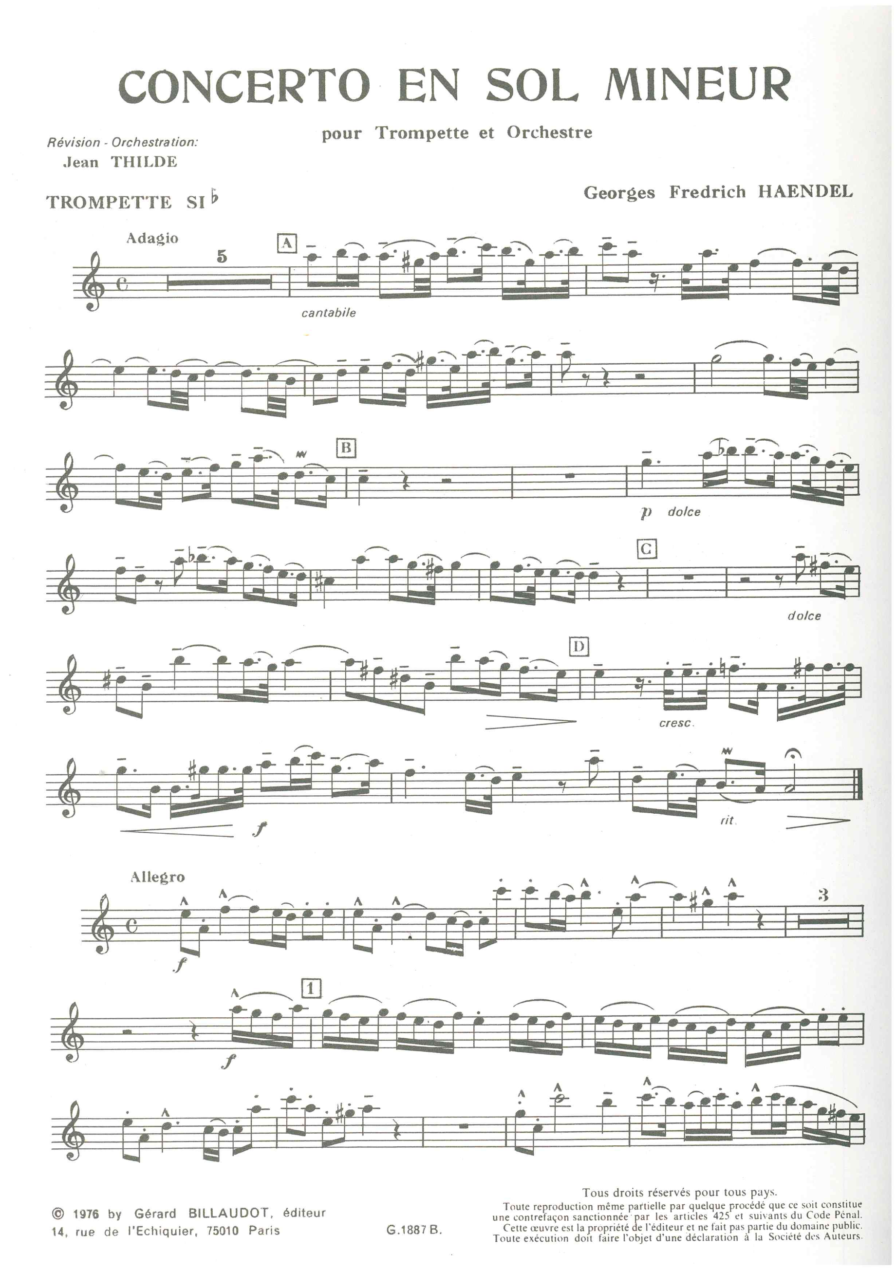 G. F. Haendel, Concerto i G-moll - 2