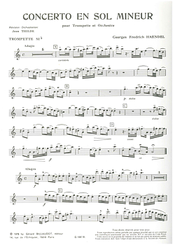 G. F. Haendel, Concerto i G-moll