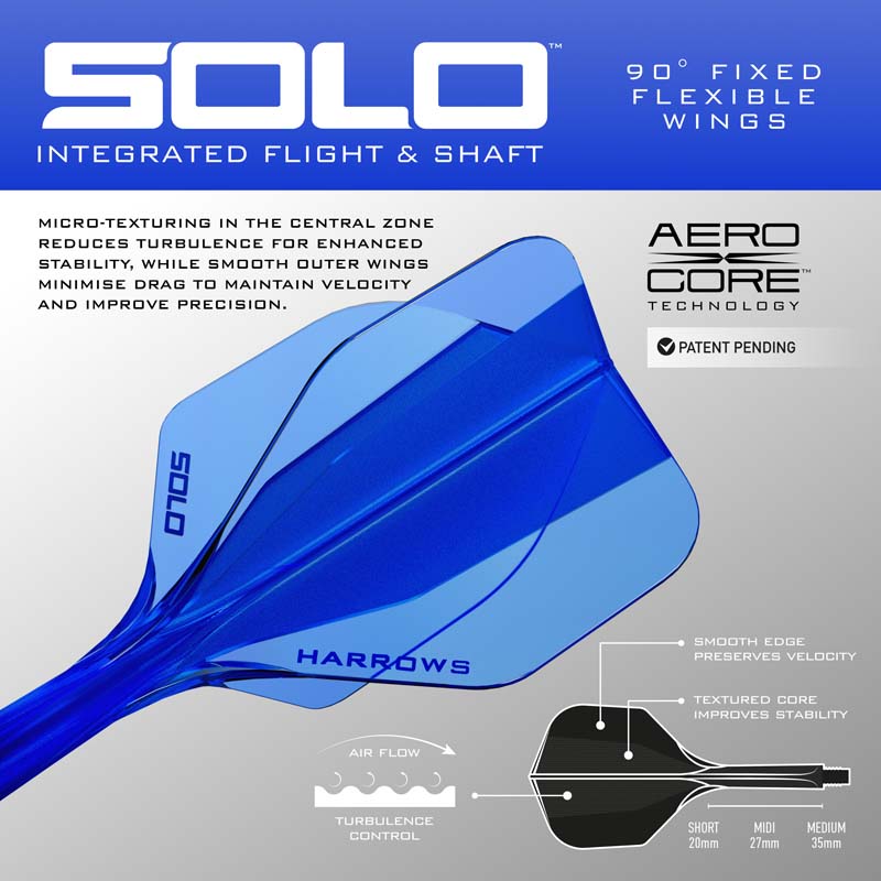 Harrows Solo Shape/NO6 Blue Short - 3