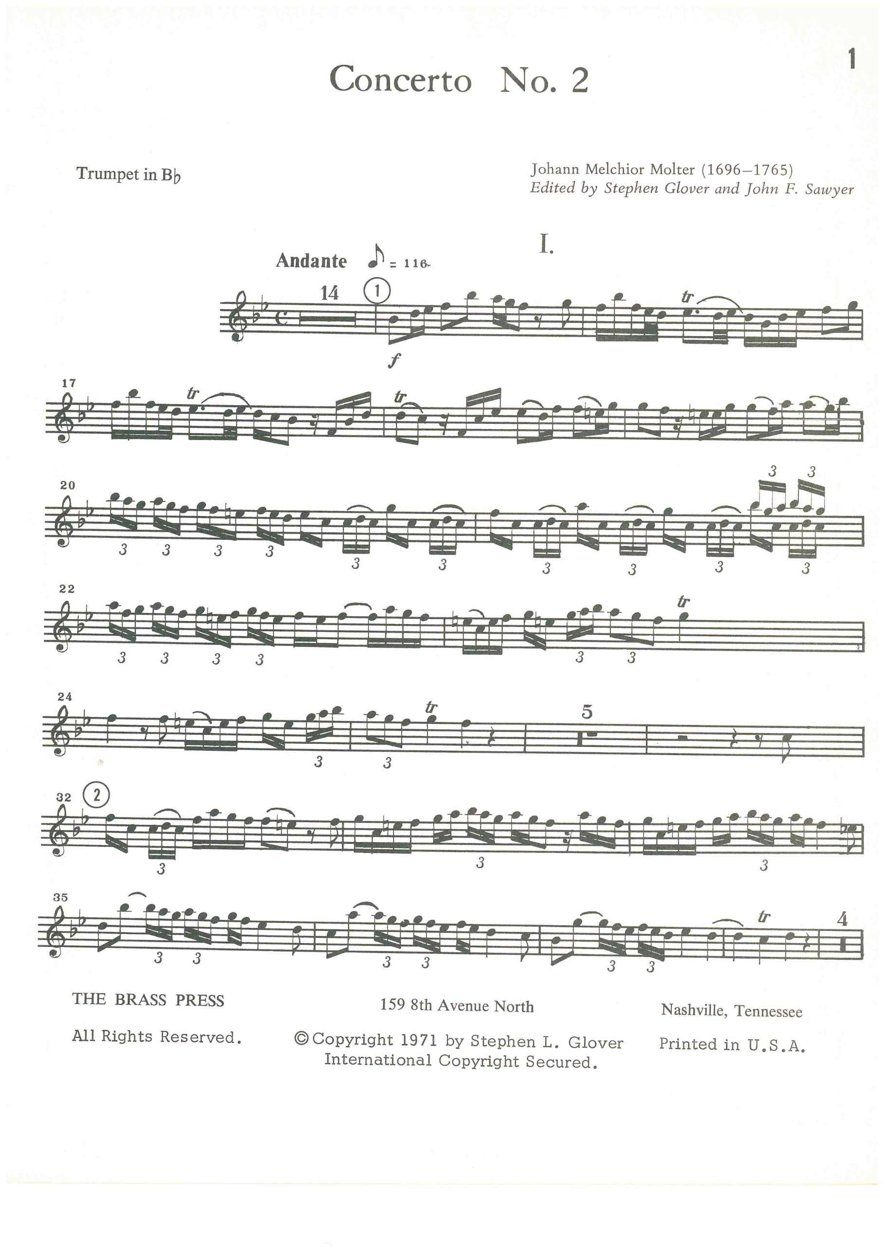 Johann M. Molter, Concerto no. 2 - 3