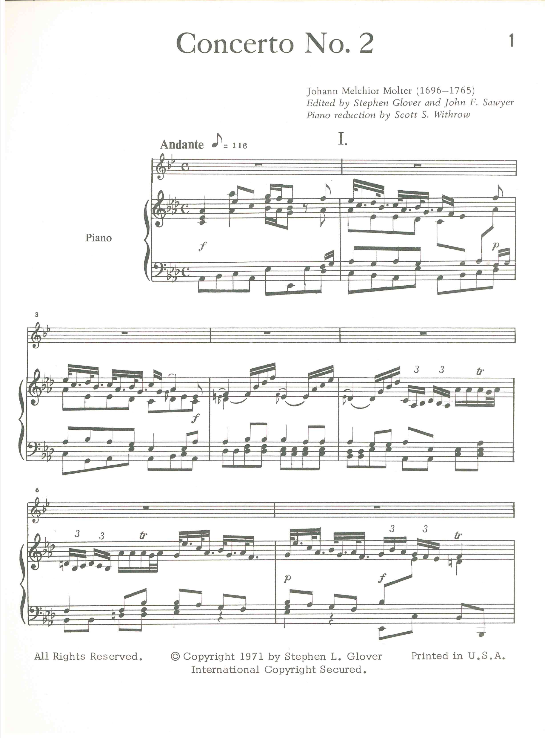Johann M. Molter, Concerto no. 2 - 2