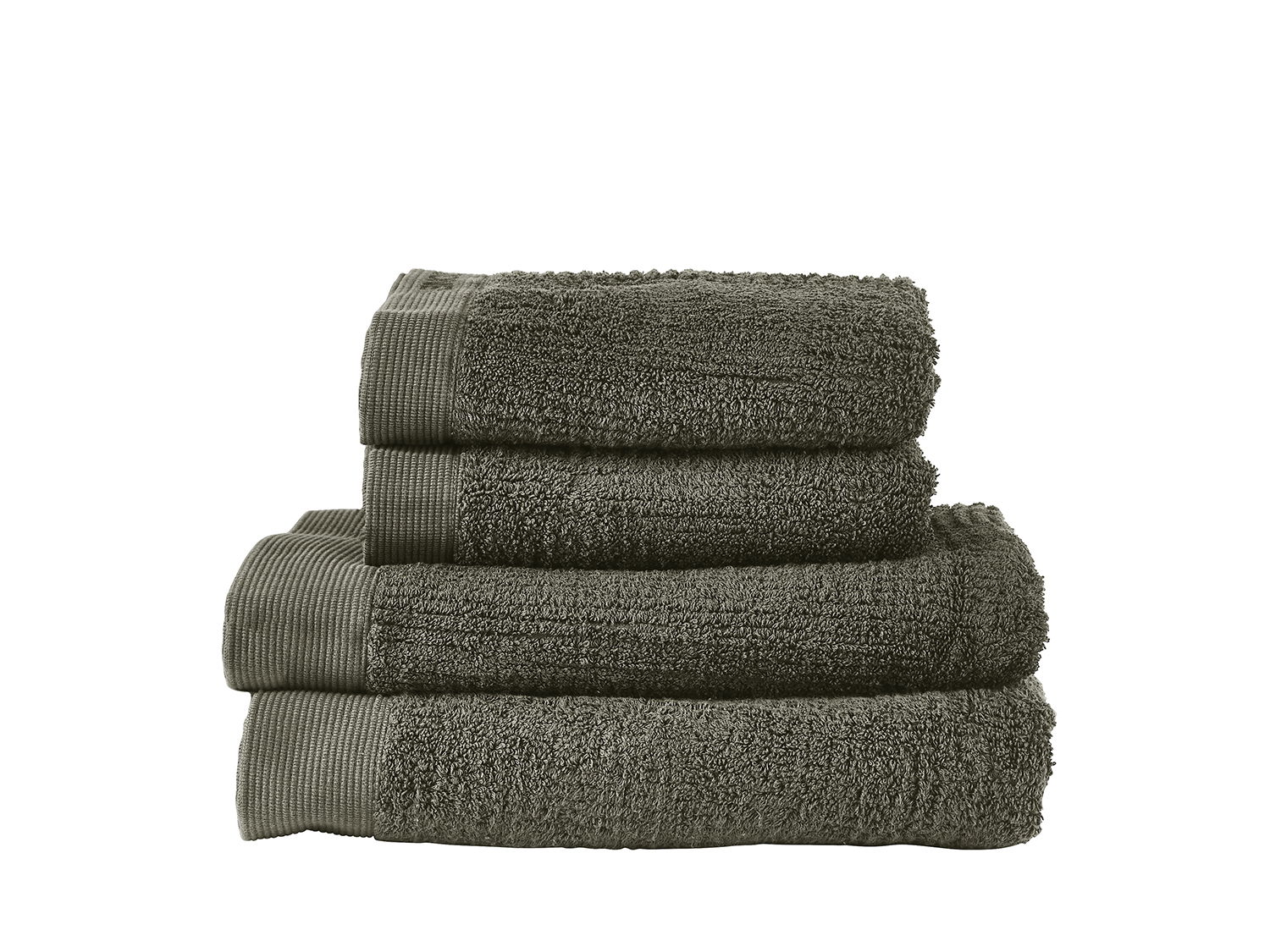 Zone Denmark Handduk Classic 4 st Olive Green