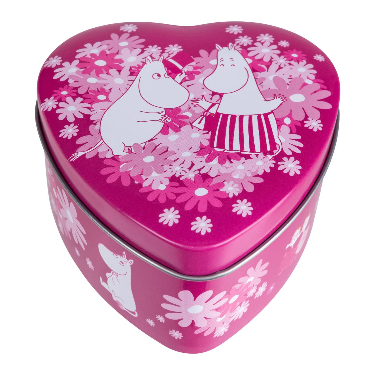 Moomin Tin Jars / Heart Jars 2-Pack - Flower Heart - 3