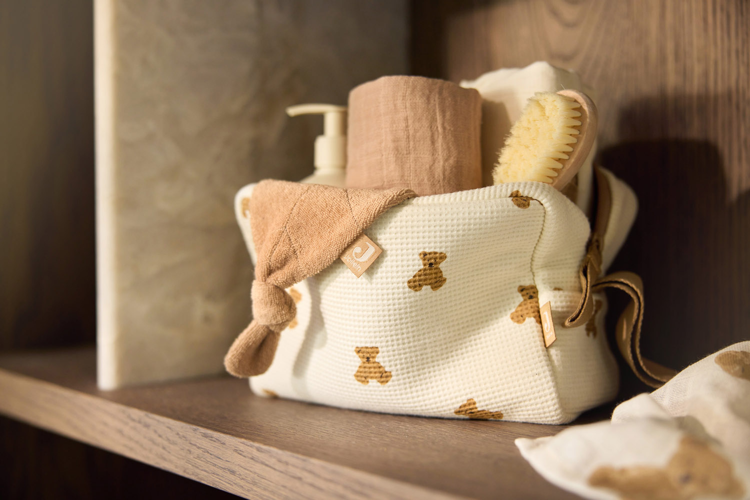 Jollein Necessär Mini Teddy Bear Little Waffle										 - 5