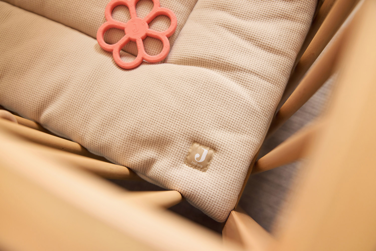Jollein Lekmatta 75x95cm Little Waffle Warm Sand/ Sand						 - 4