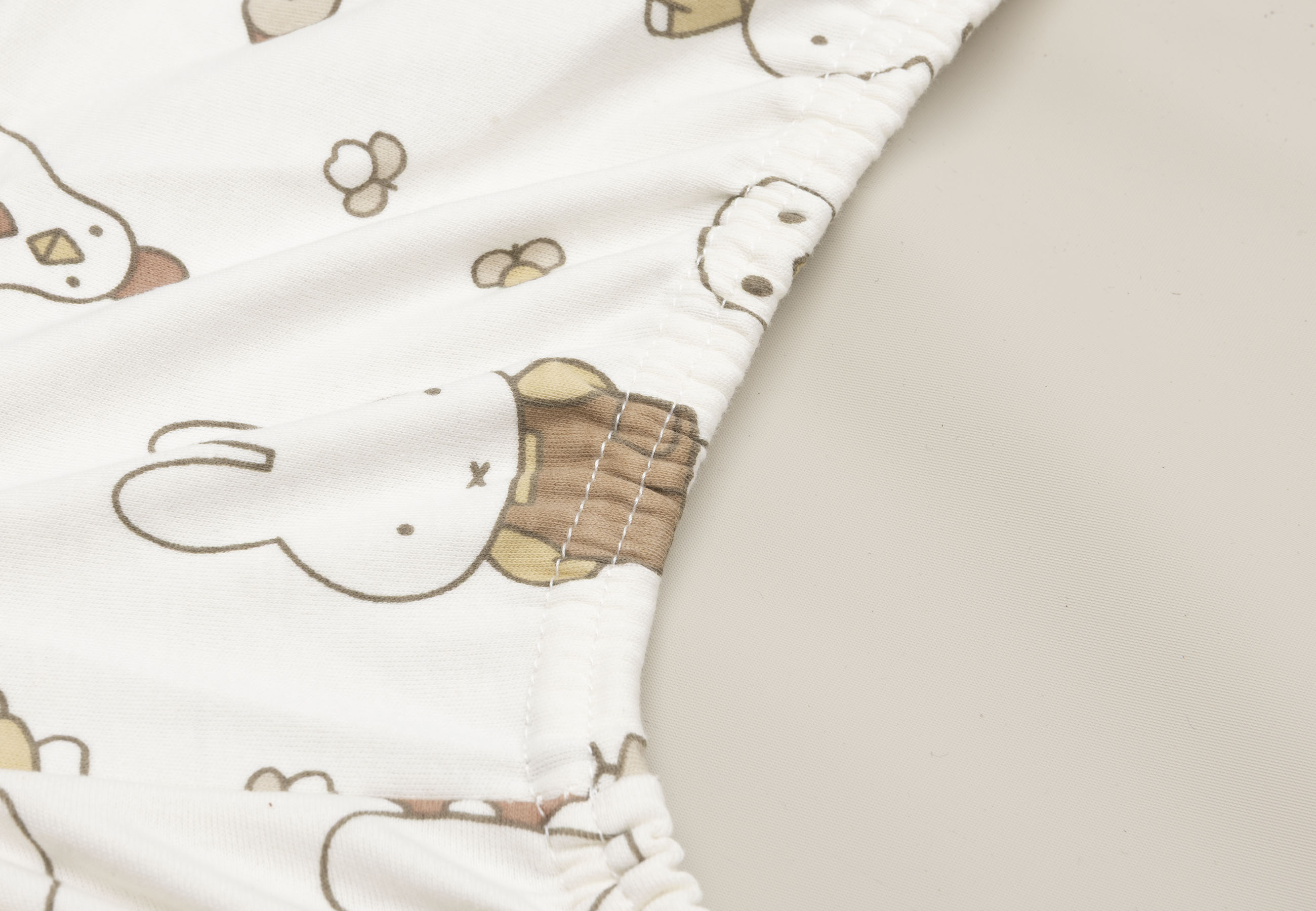 Jollein Skötbäddsöverdrag Jersey 50x70cm Miffy Family Farm						 - 2