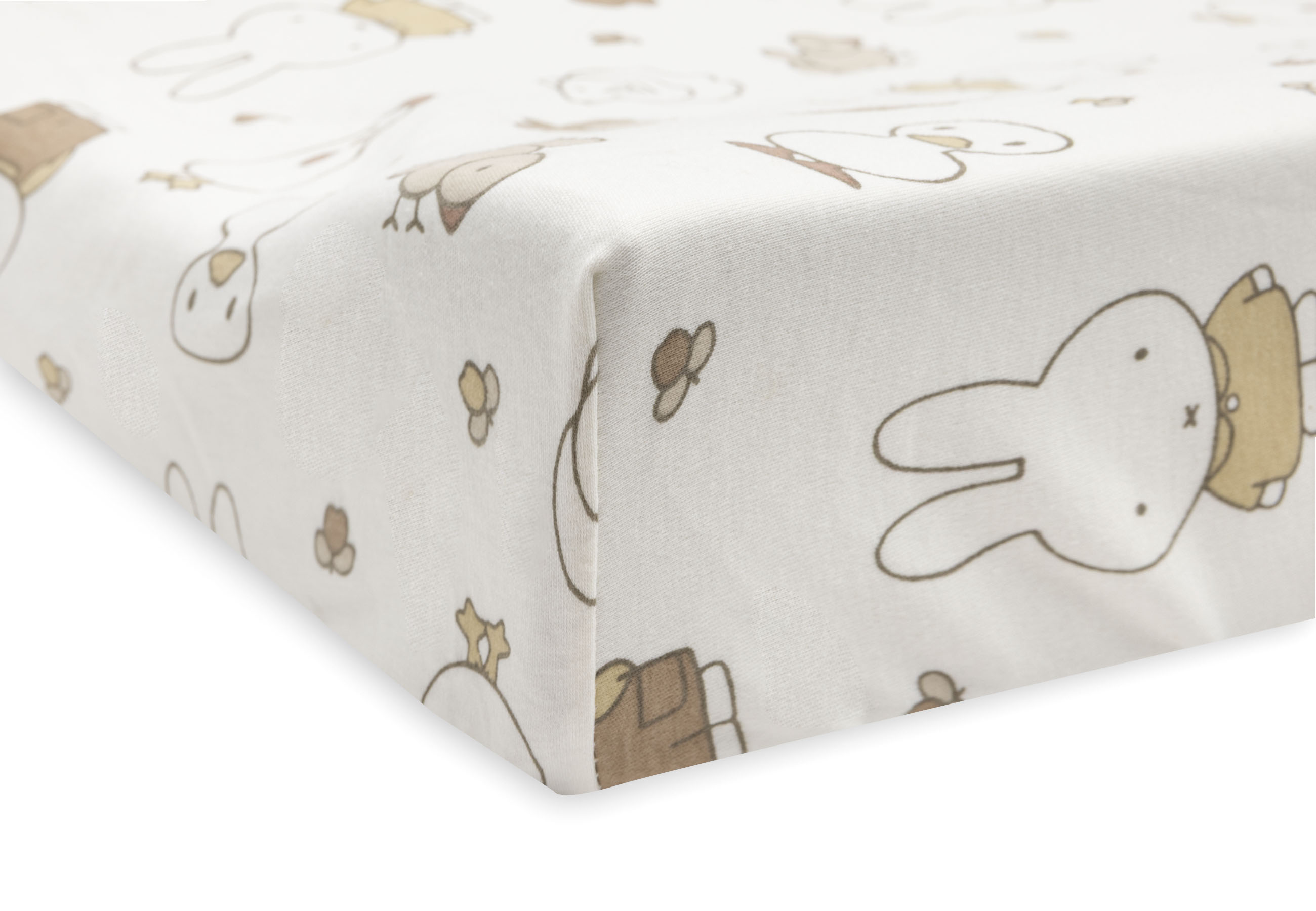 Jollein Skötbäddsöverdrag Jersey 50x70cm Miffy Family Farm						 - 4