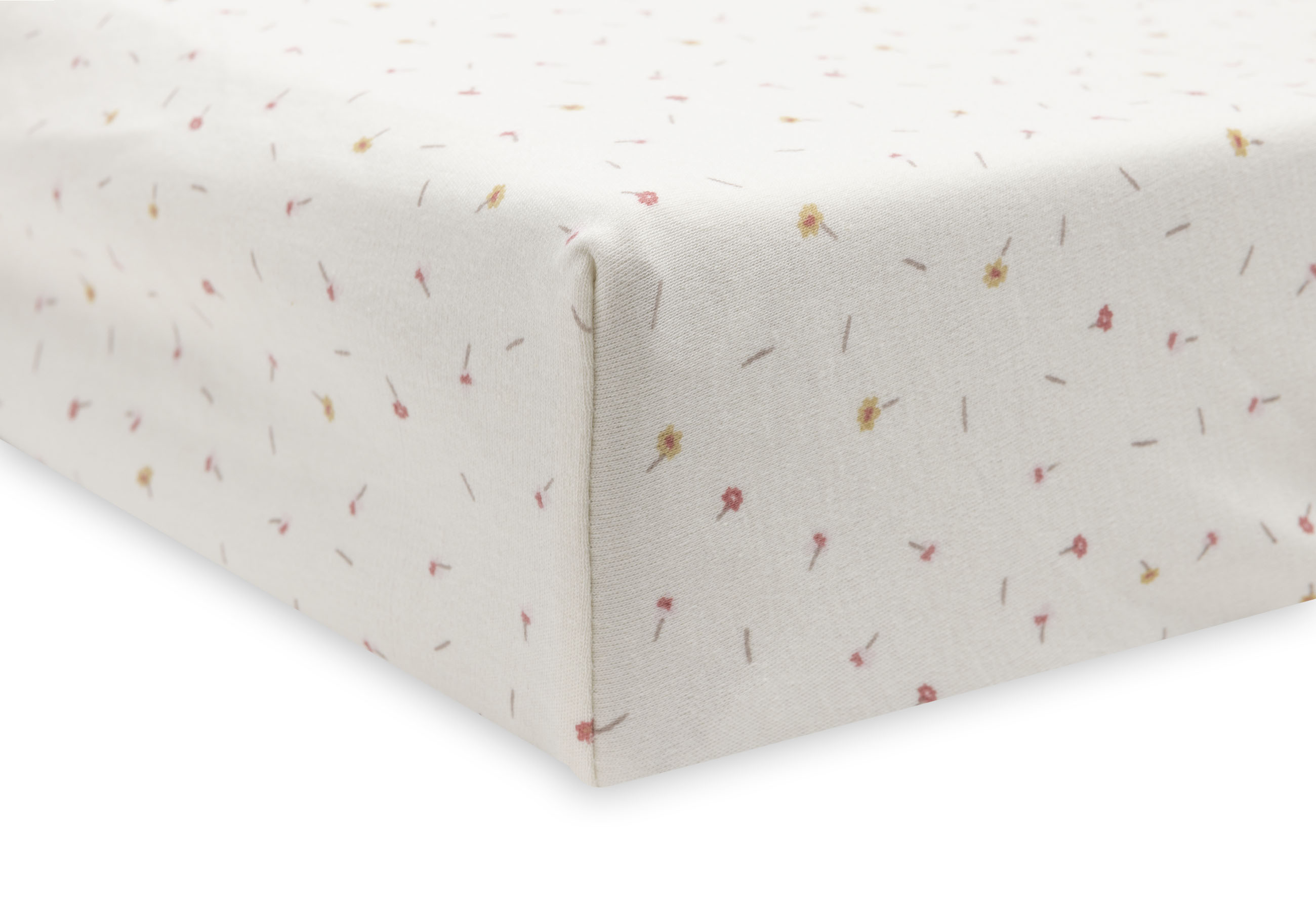 Jollein Skötbäddsöverdrag Jersey 50x70cm Pretty Picnic Flower Dr						 - 3