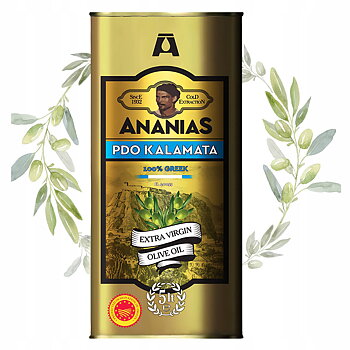 extra virgin olive oil, P.D.O. KALAMATA Ananias, 5L, free shipping