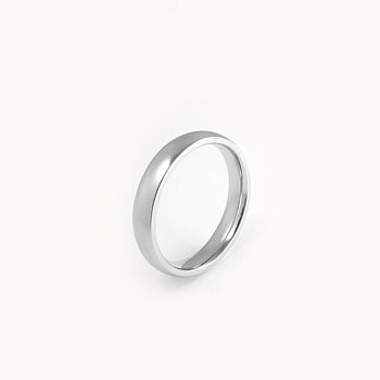 Blank ring i 925 sølv - 4 mm bred