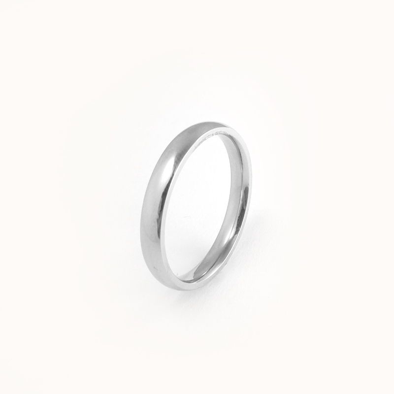 Óskreyttur hringur úr 925 silfri - 3 mm breiður