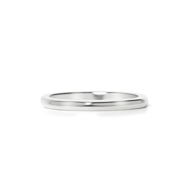 Óskreyttur hringur úr 925 silfri - 2 mm breiður - 3