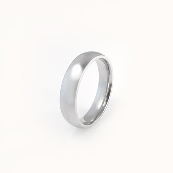 Blank ring i 925 sølv - 5 mm bred