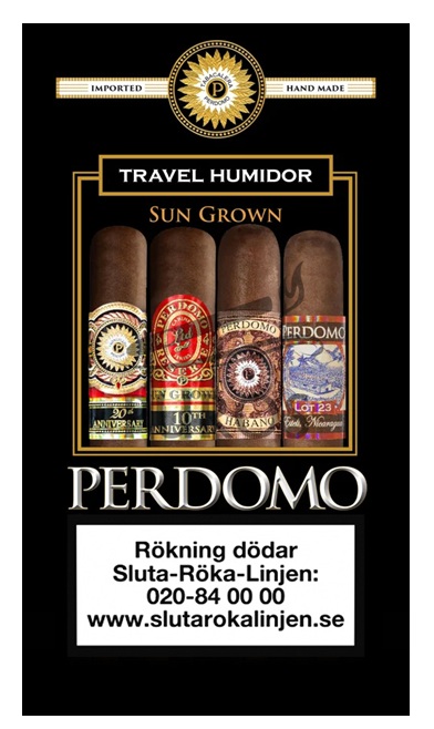 Perdomo Sampler Sungrown Toro Cigar Humibag – 4 Cigarrer 
