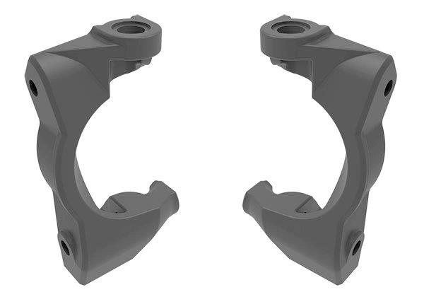 Traxxas Styrspindelhållare (Caster Block) Grå (Par) Mini Maxx/XRT