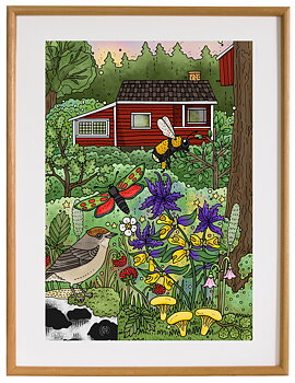 Affisch Natt och dag, 30x40 cm