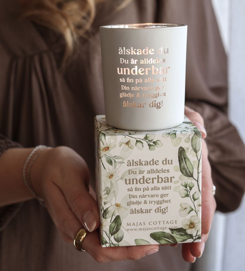 Maja Lykta - Du är alldeles underbar + Gåvobox