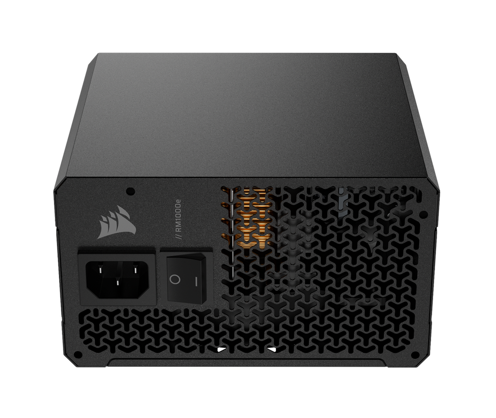 Corsair RM1000e (2025) 1000W, 80+ Gold, ATX 3.1, PCIe 5.0 12VHPWR, fullt modulär nätaggregat, Garanti: 7 år - 2