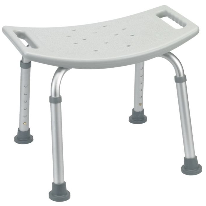 Duschpall med justerbar höjd, 42 cm bred