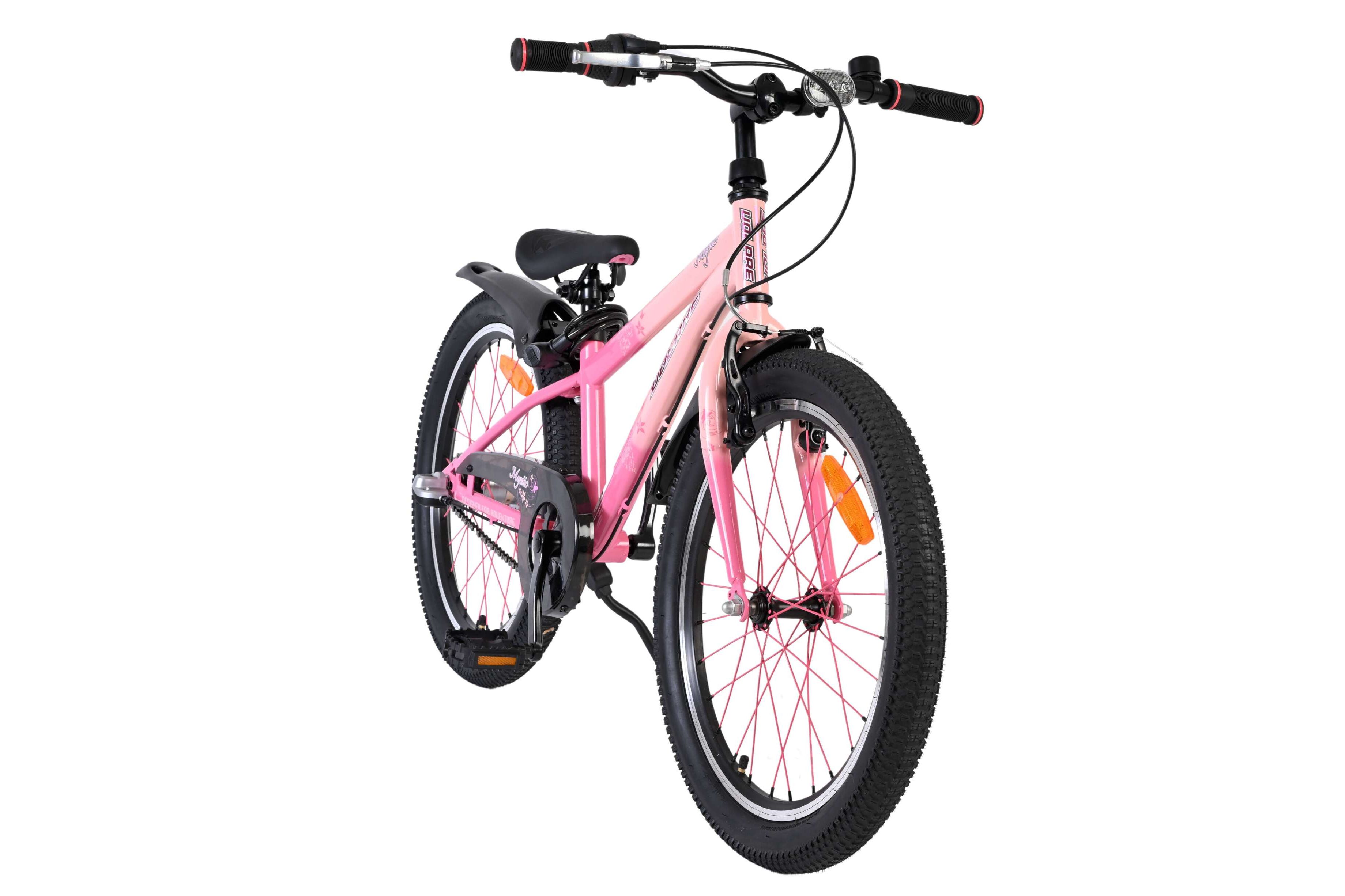 Barncykel Volare Mystic 20 tum – 3 växlar Rosa för barn 6–8 år
