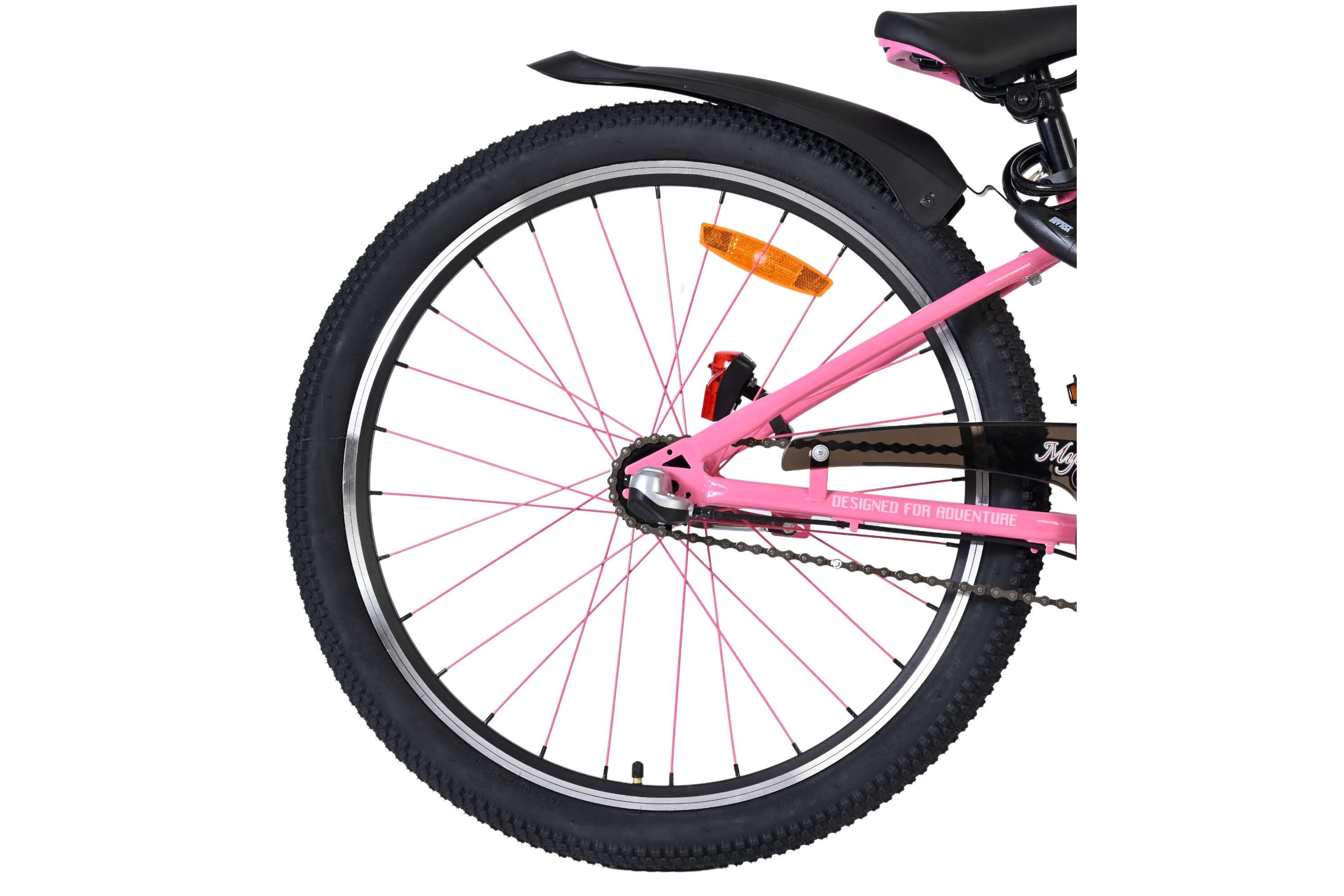 Barncykel Volare Mystic 24 tum – 3 växlar Rosa för barn 8–10 år - 4