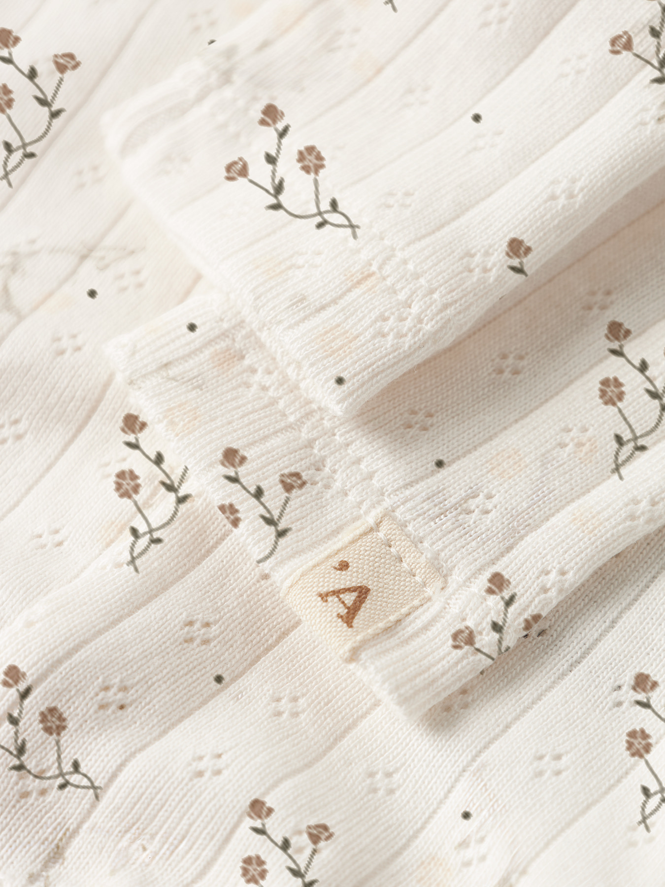 NBFRACHELLO RIA SLIM LEGGINGS LIL Coconut Milk FLOWER - 3