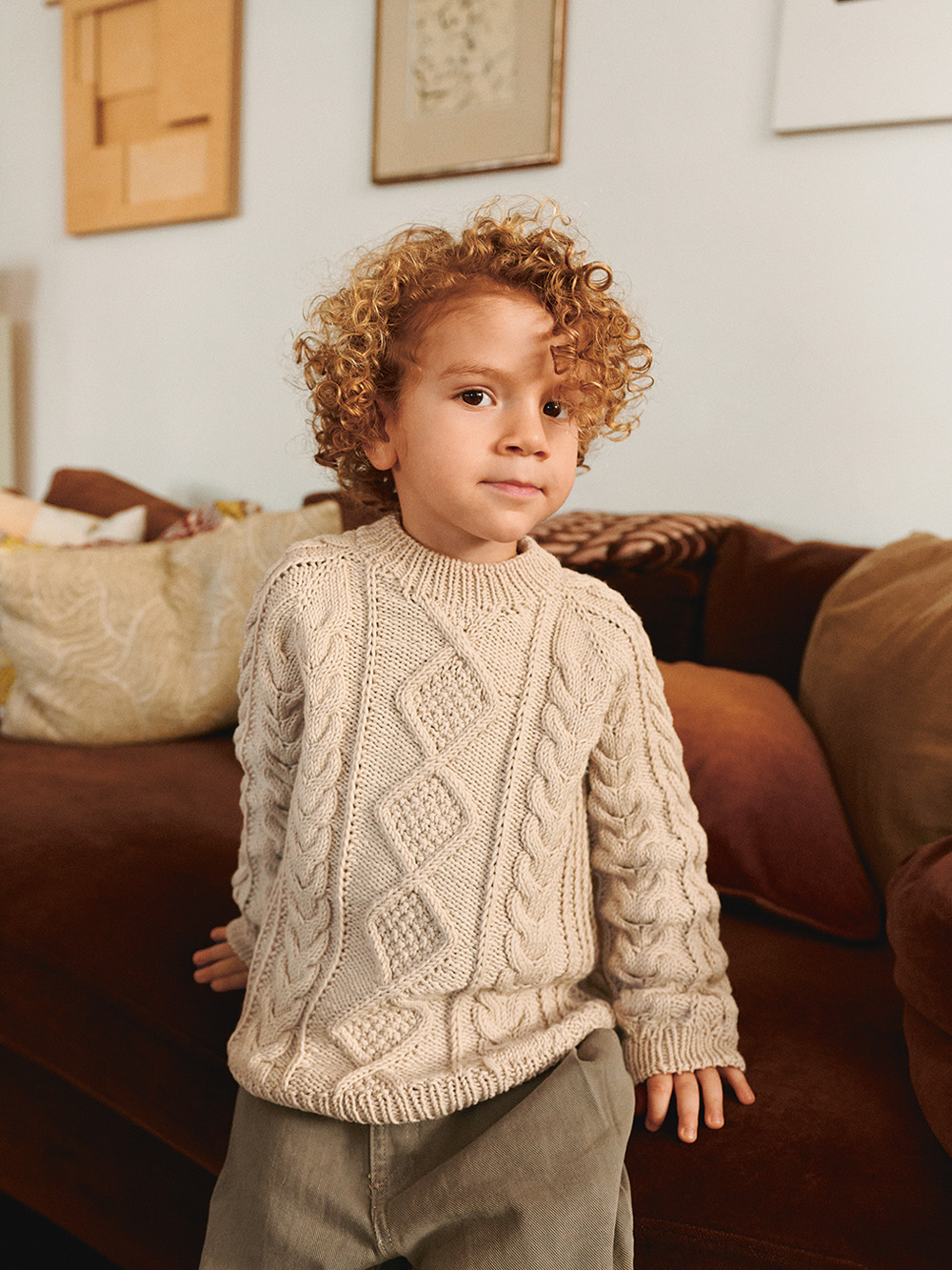 Sandnes Nilo Sweater Junior 2601_001 (2-14 år) (17 m flätstick st 4) - 5