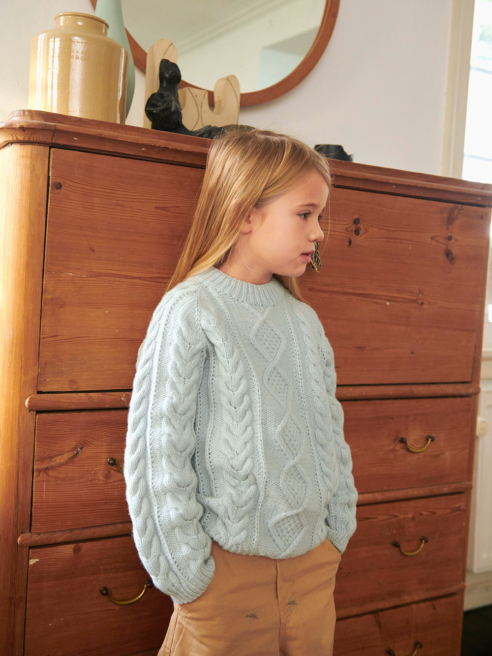 Sandnes Nilo Sweater Junior 2601_001 (2-14 år) (17 m flätstick st 4) - 13
