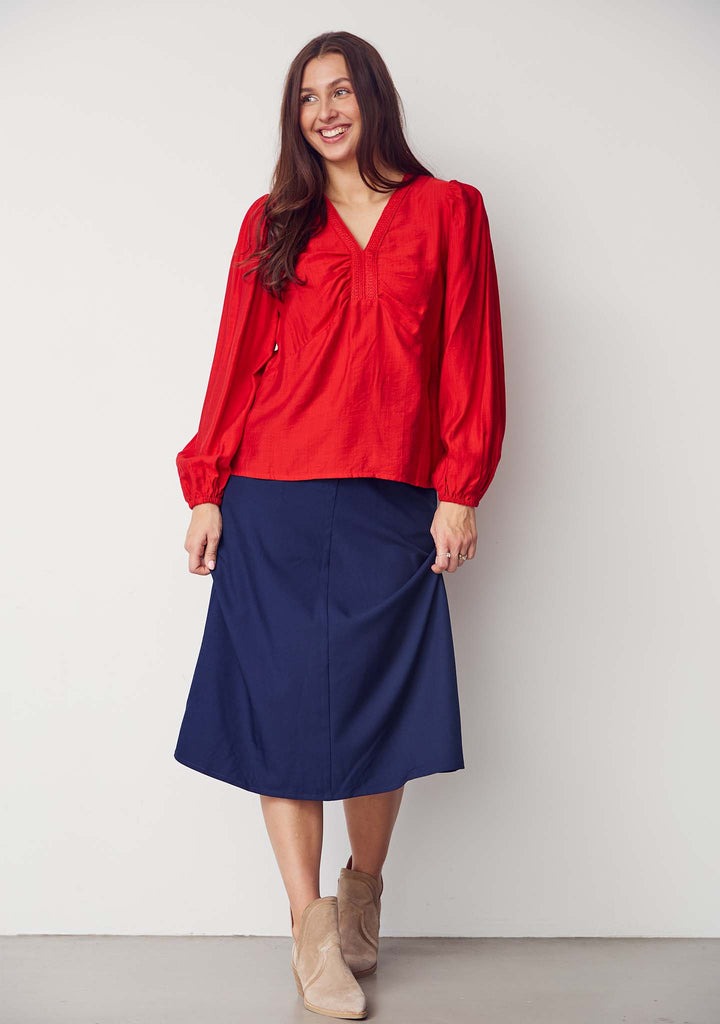 Liona Skirt - Navy - Isay - 6