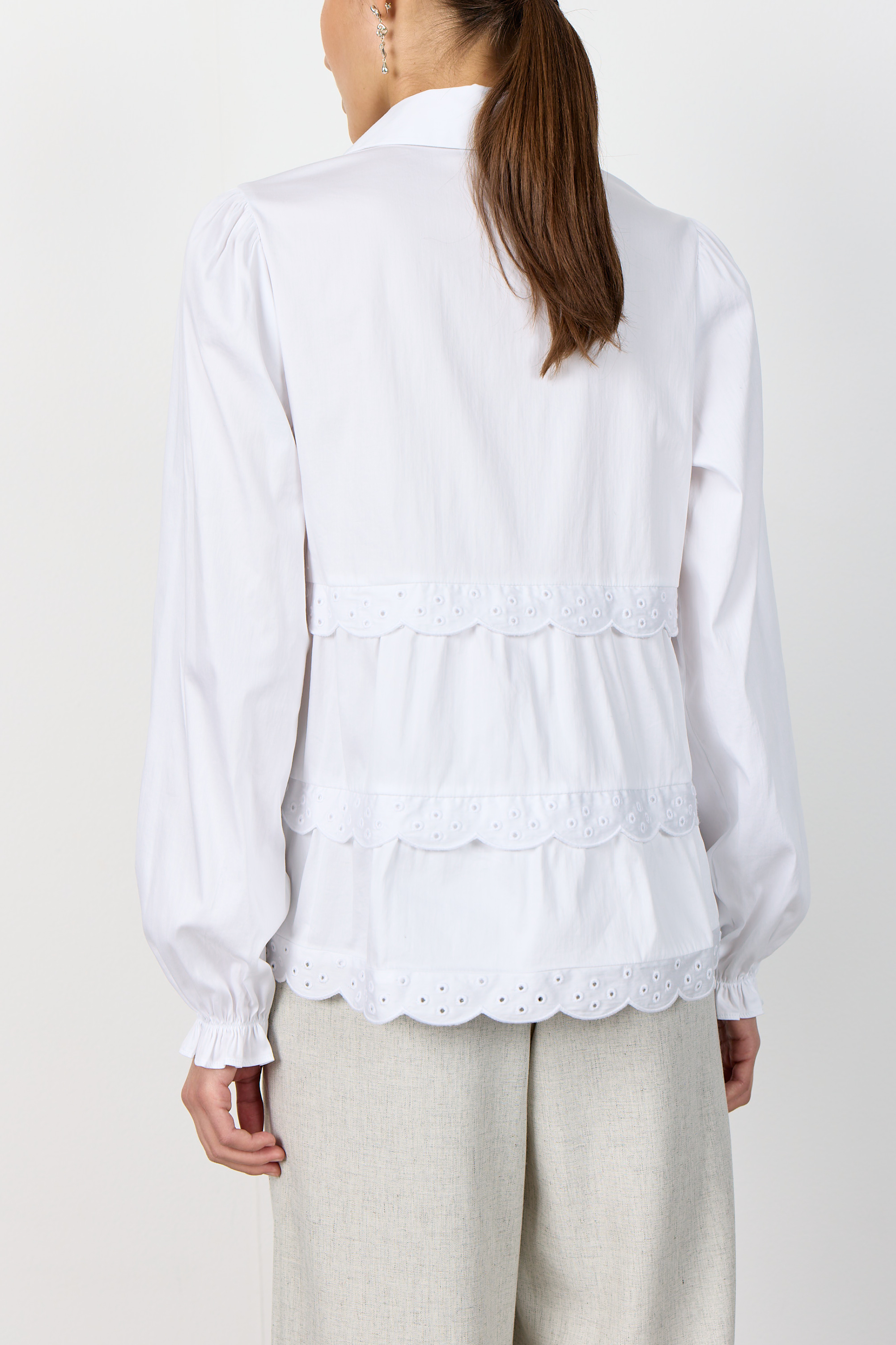 Leveté Room - Isla Solid 135 Shirt White - 3