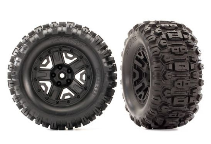 Tires & Rim Sledgehammer black 2.8''