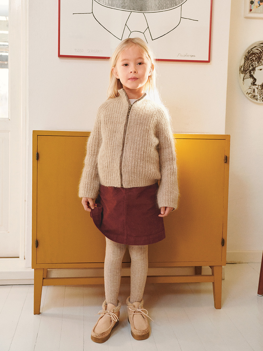 Sandnes Tia Zipper Jacket Junior 2601_003 (19 m halvpatent st 3,5)