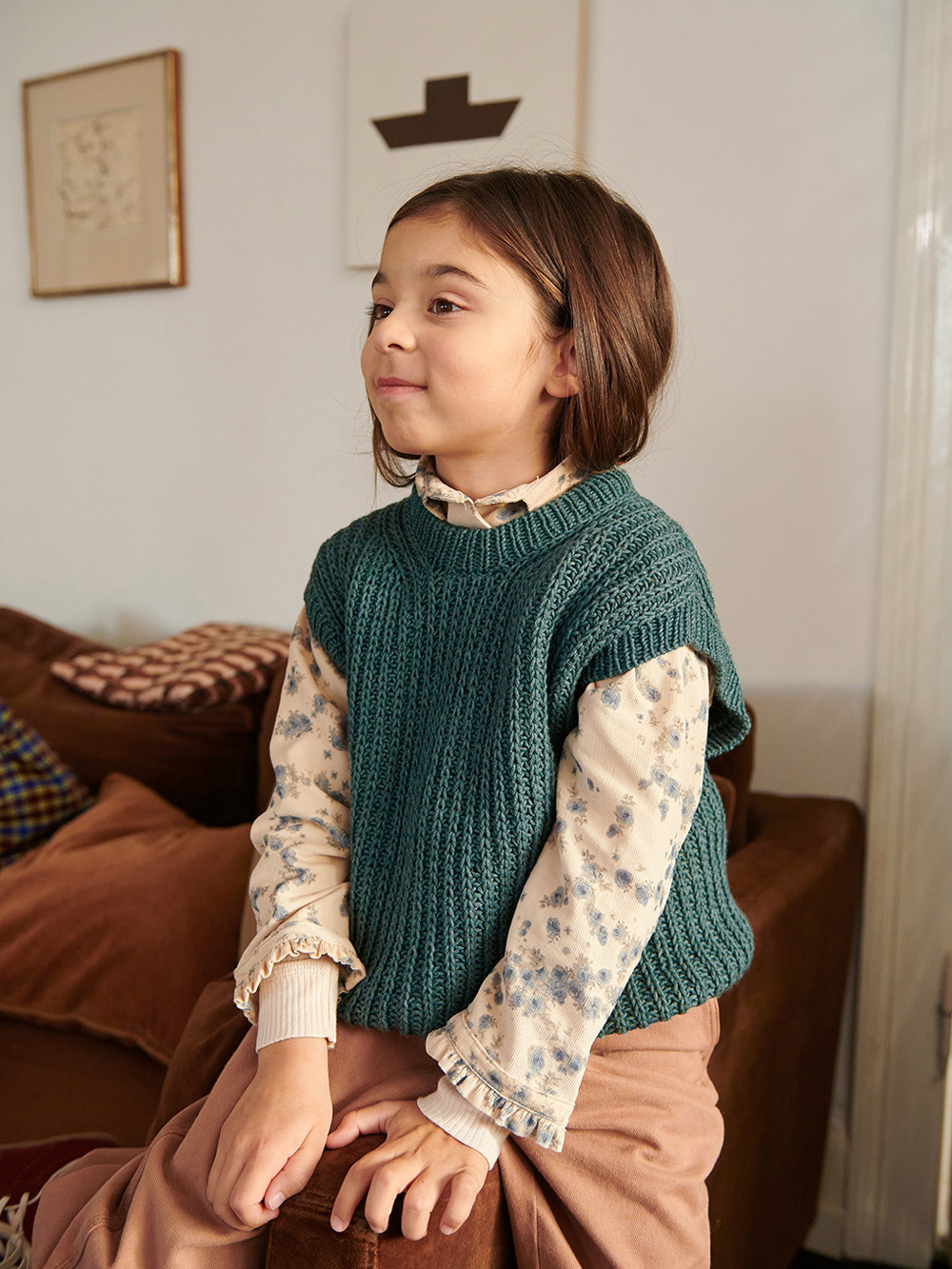 Sandnes Loui Slipover Junior 2601_004 (18 m halvpatent st 3,5) - 6