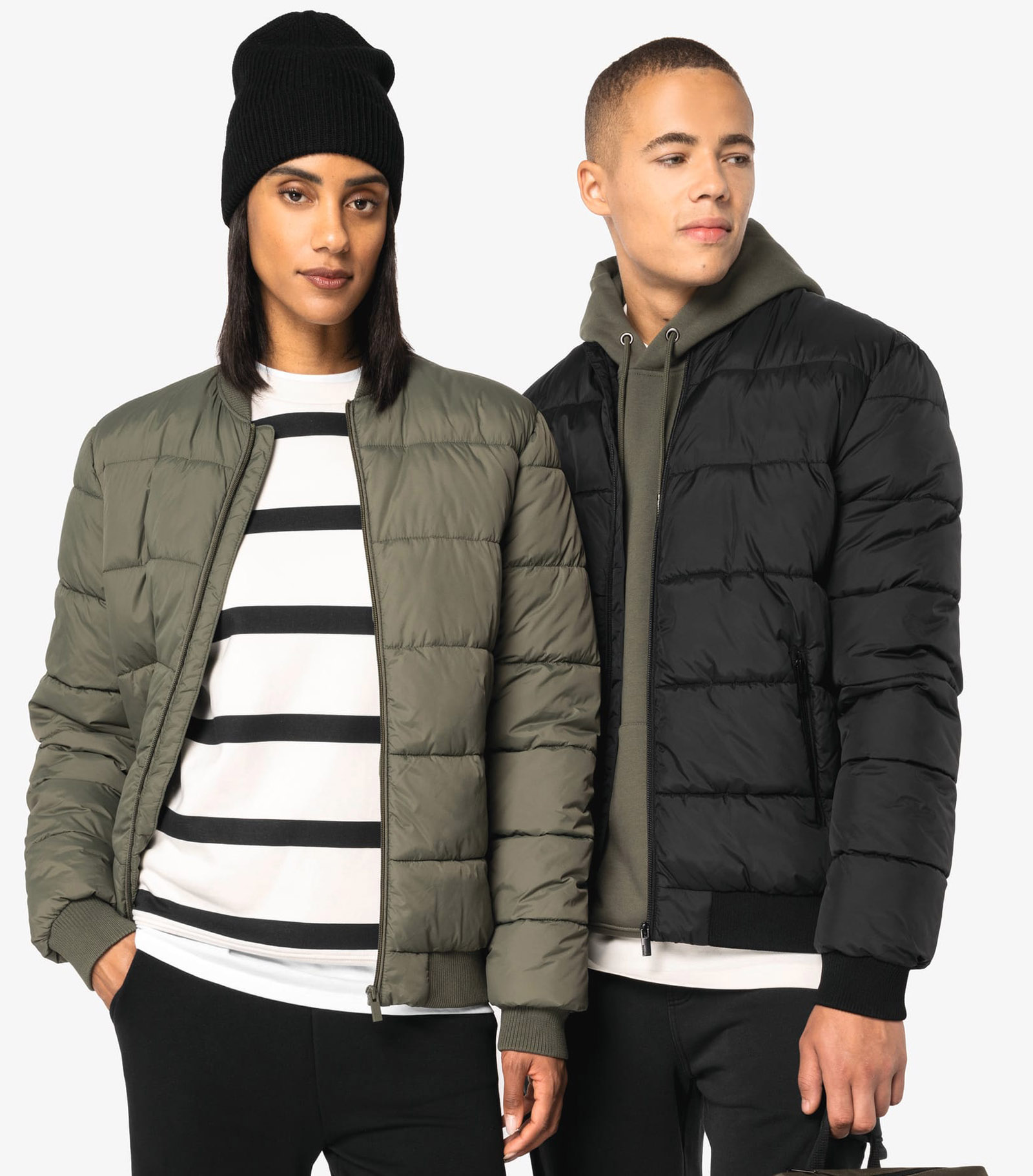 Unisex vadderad jacka med teddykrage | Eco-Friendly Jacket – Native Spirit