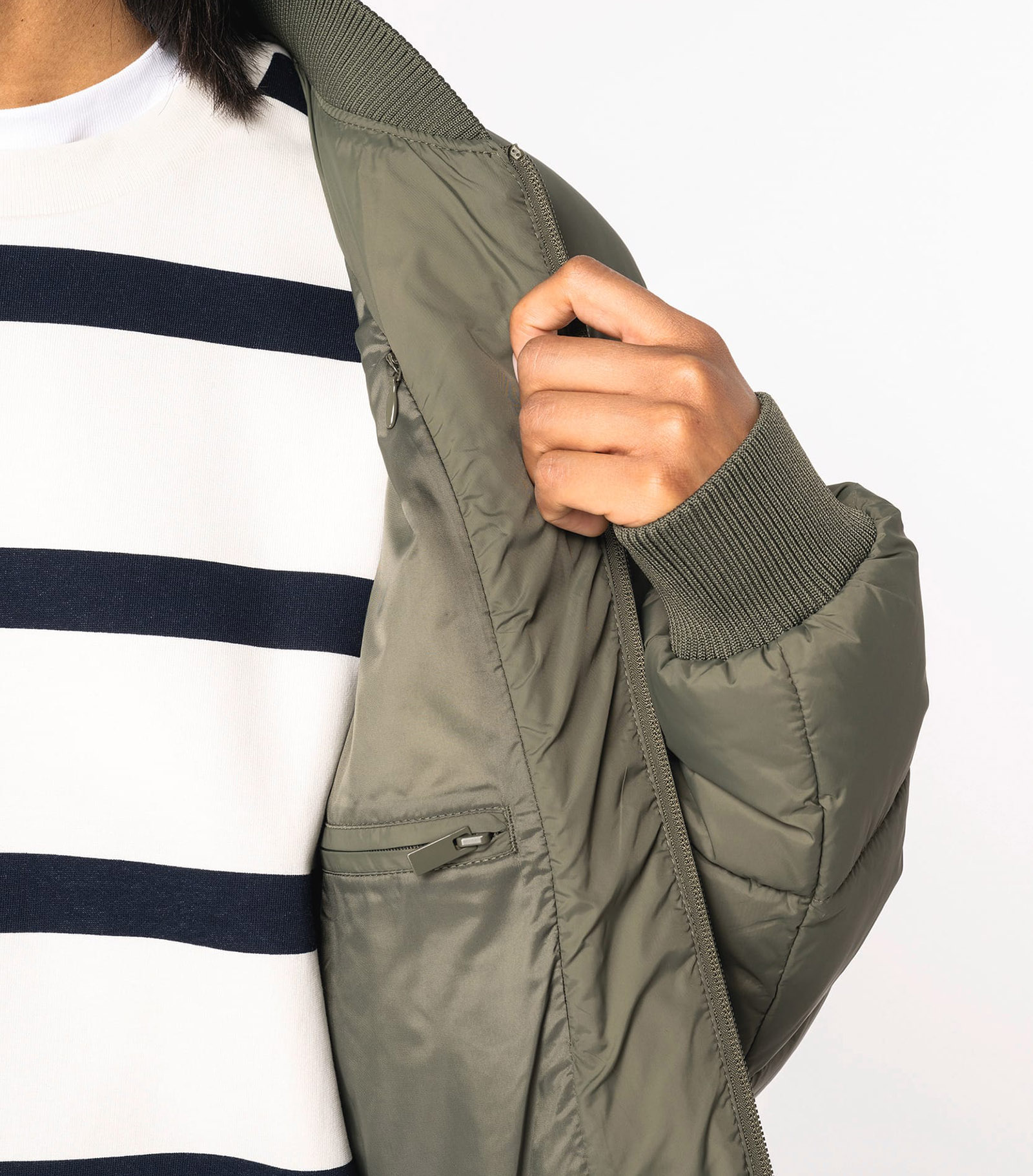 Unisex vadderad jacka med teddykrage | Eco-Friendly Jacket – Native Spirit - 6