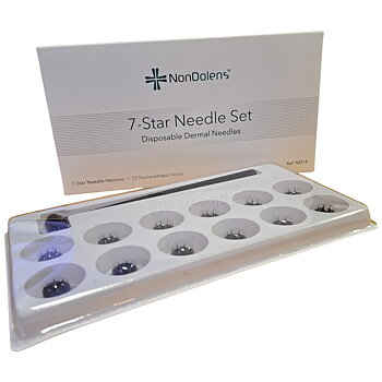 Sjustjärnshammare, Seven star dermal needles, 1 Hammare med 12 ytterligare utbytningsbara huvuden