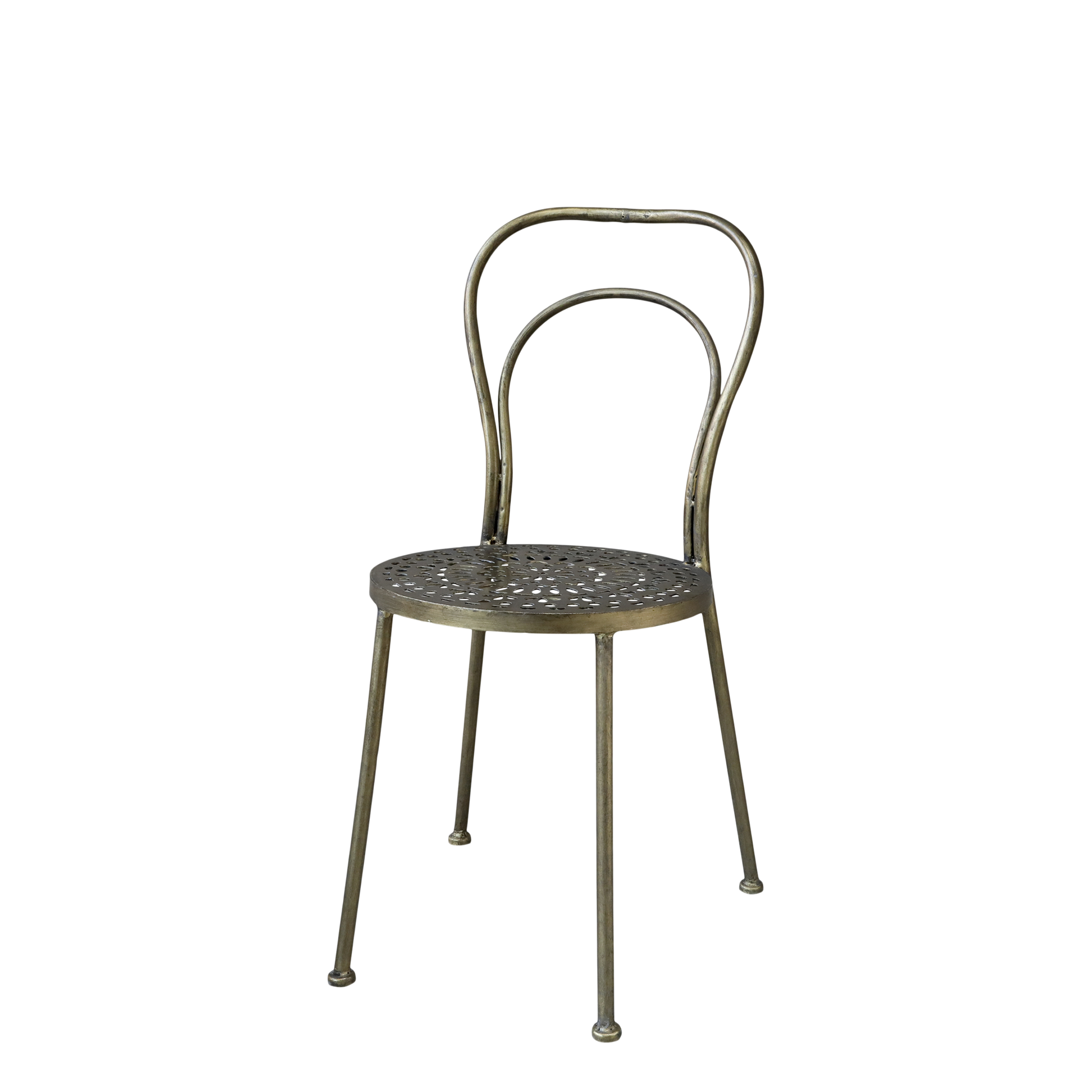 Matstol i antikmässing från Chic Antique