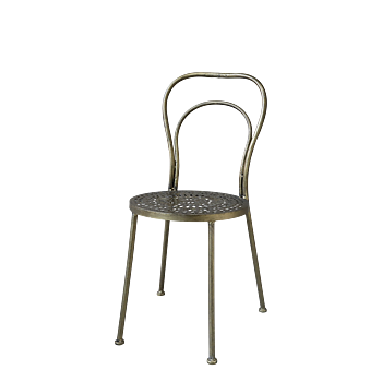 Matstol i antikmässing från Chic Antique