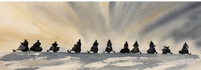 Snowrider - 30x80cm