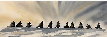 Snowrider - 30x80cm