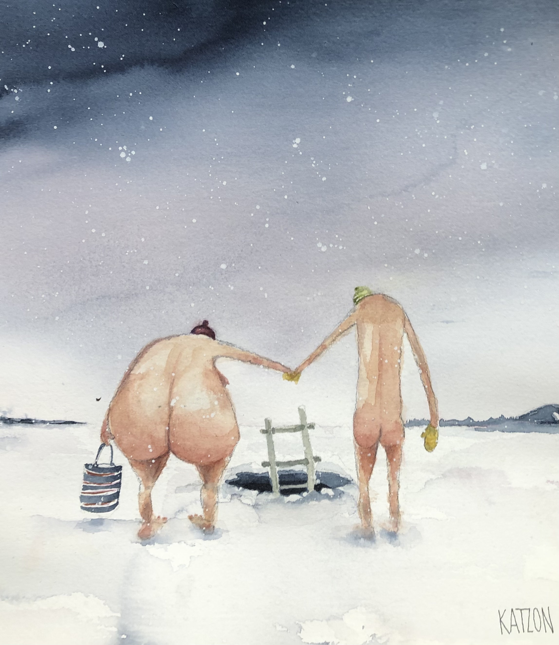 Vinterviken - 60x60cm