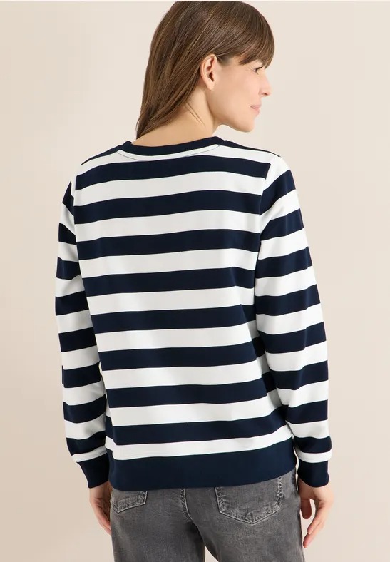 Striped Sweatshirt - Universal Blue - Cecil